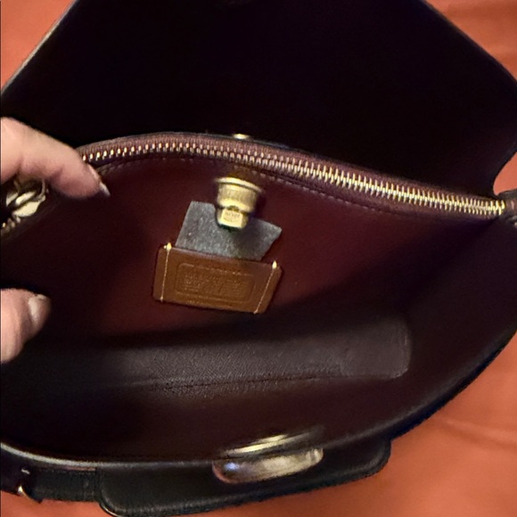 Coach Handbags - Coach Black and Gold Shoulder Bag